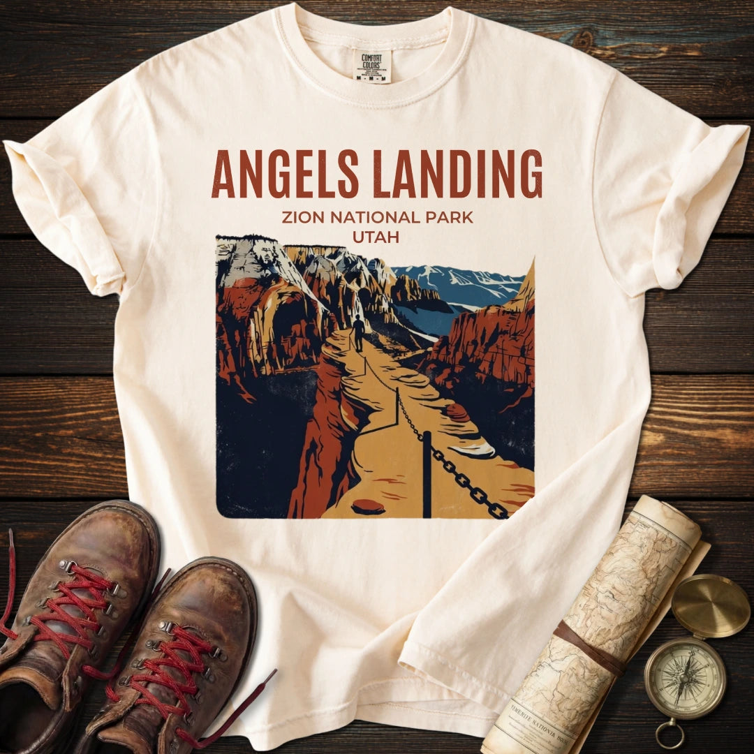 Angels Landing Zion Utah T-Shirt