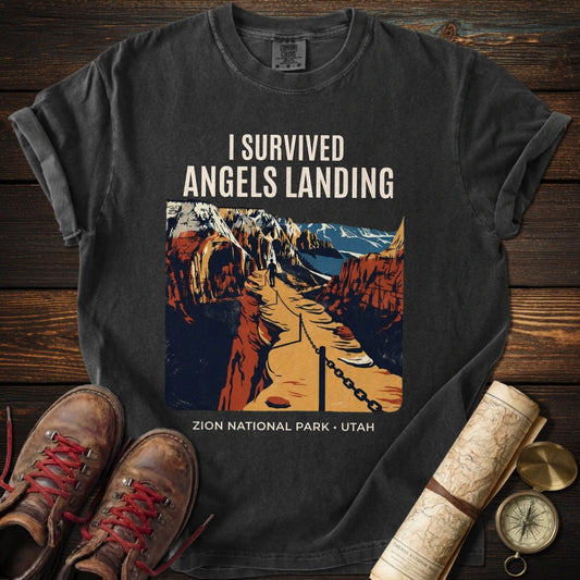 Survived Angels Landing Zion T-Shirt