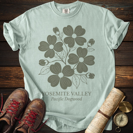 Yosemite Dogwood Tonal Green T-Shirt