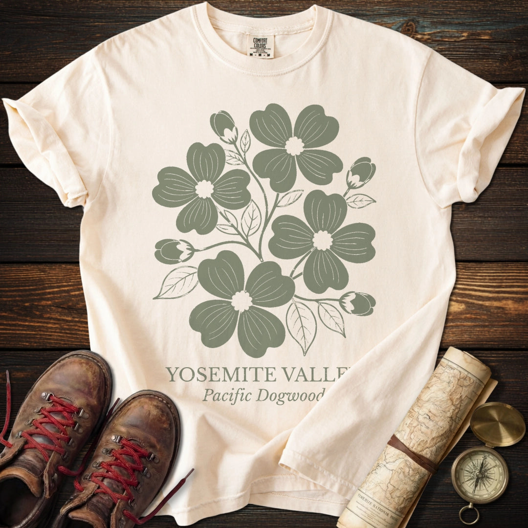 Yosemite Dogwood Tonal Green T-Shirt