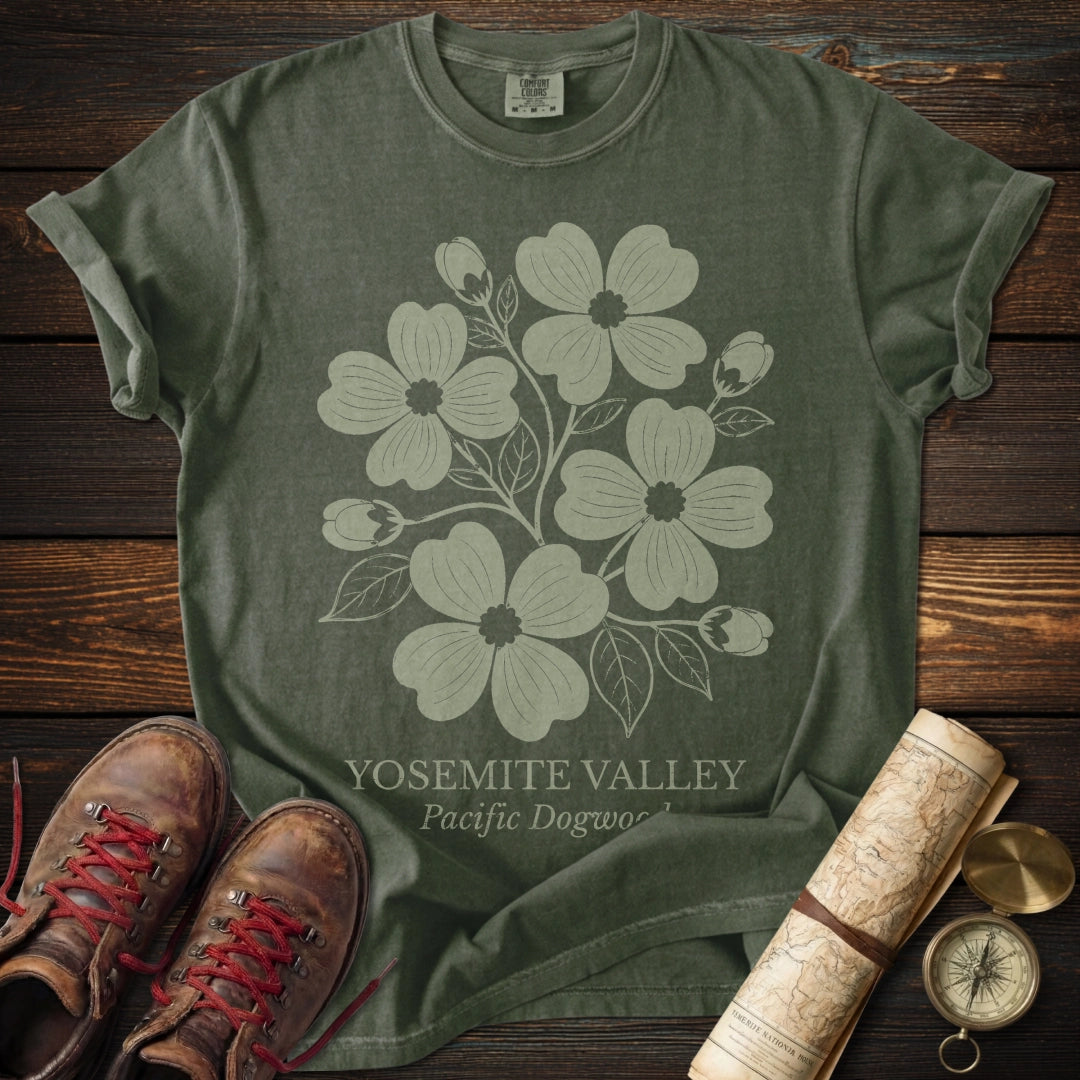 Yosemite Dogwood Tonal Green T-Shirt