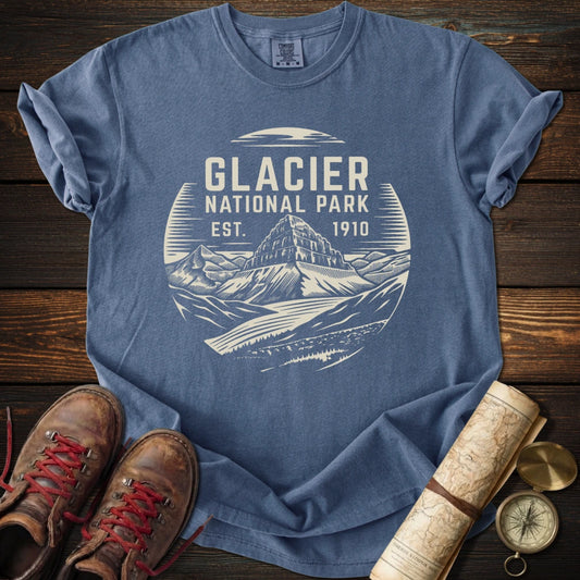 Glacier National Park Badge T-Shirt