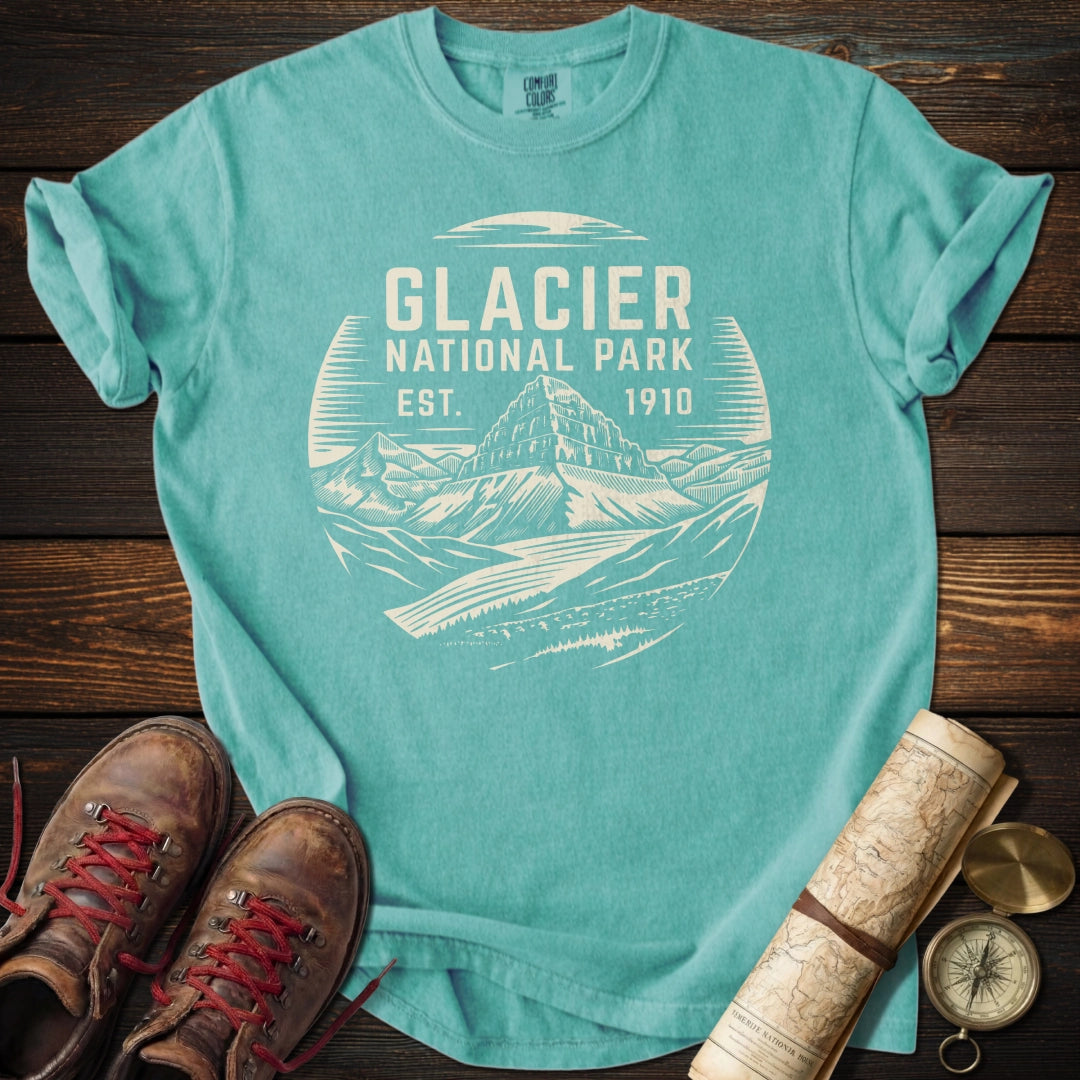 Glacier National Park Badge T-Shirt