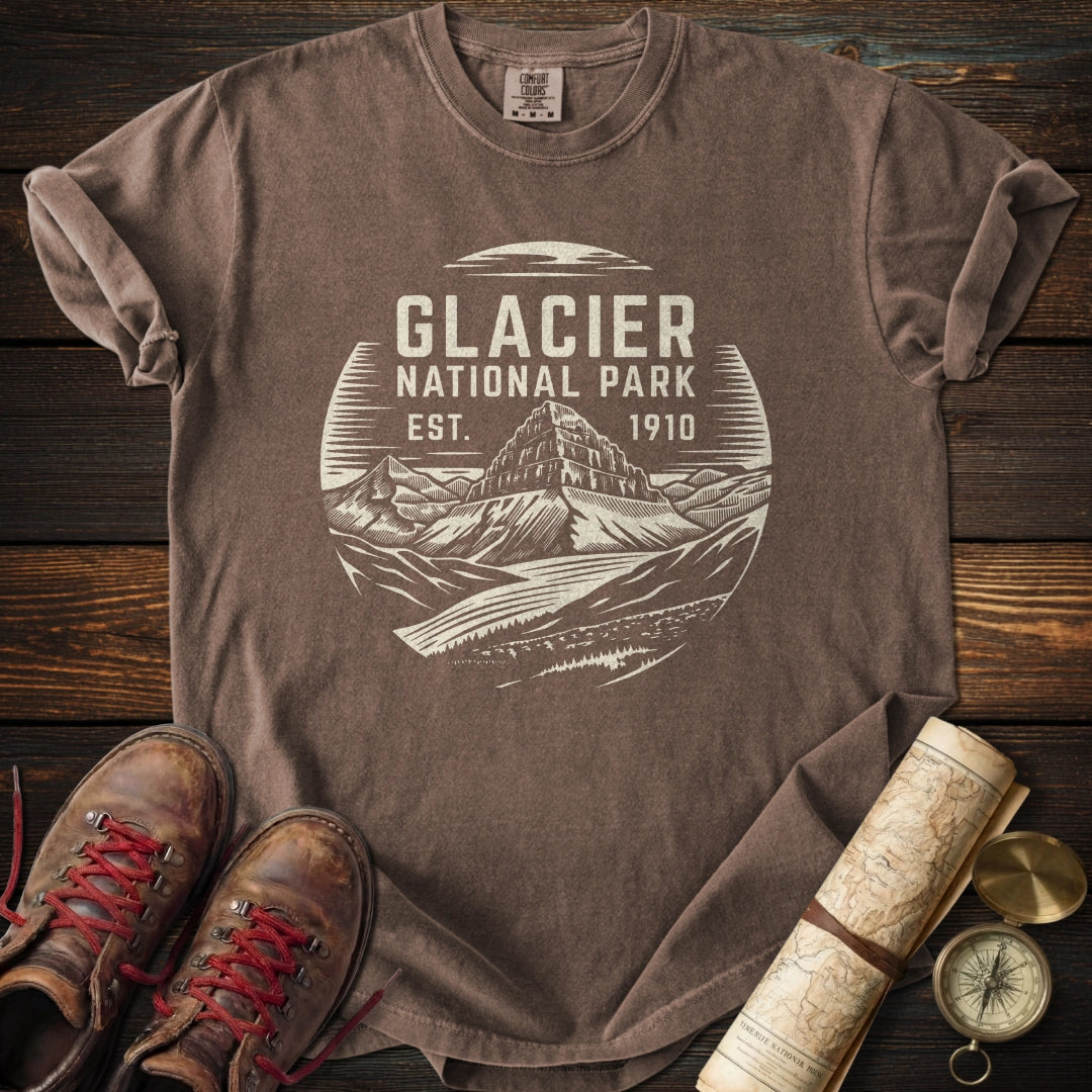 Glacier National Park Badge T-Shirt