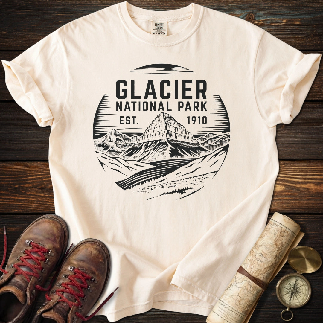 Glacier National Park Badge T-Shirt