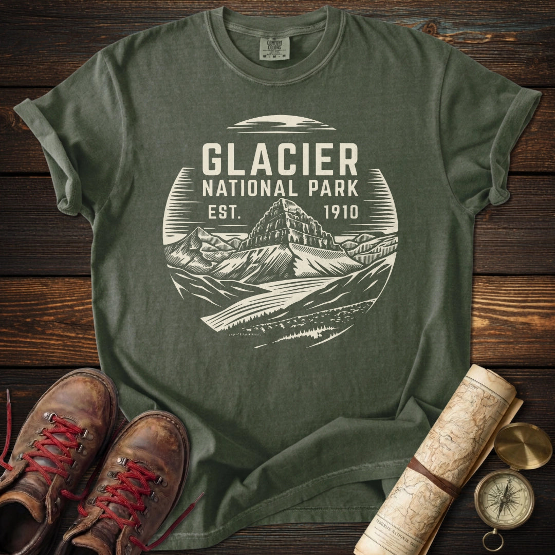 Glacier National Park Badge T-Shirt