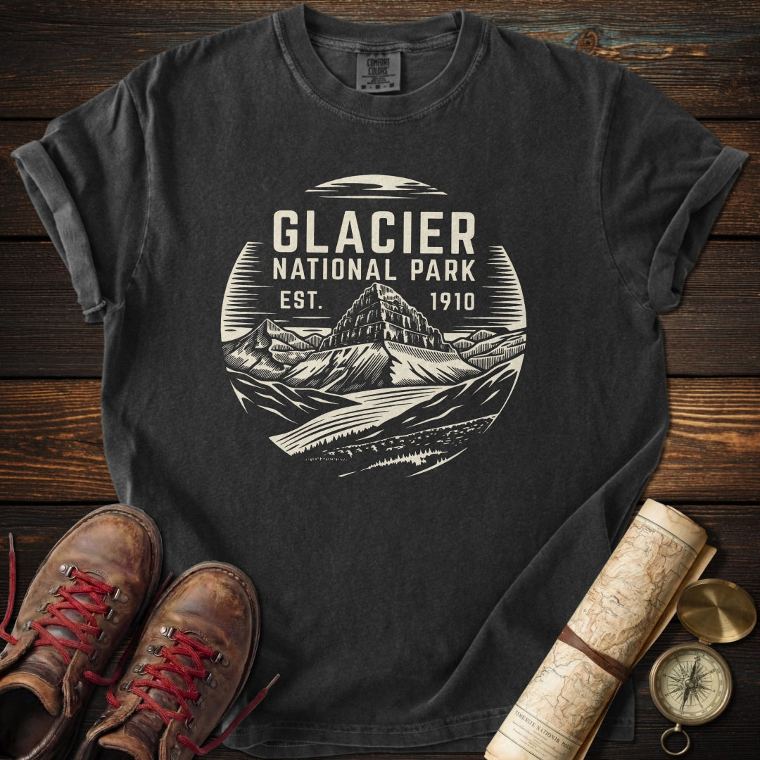 Glacier National Park Badge T-Shirt