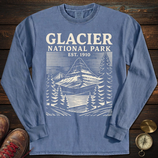 Glacier Park 1910 Long Sleeved T-Shirt
