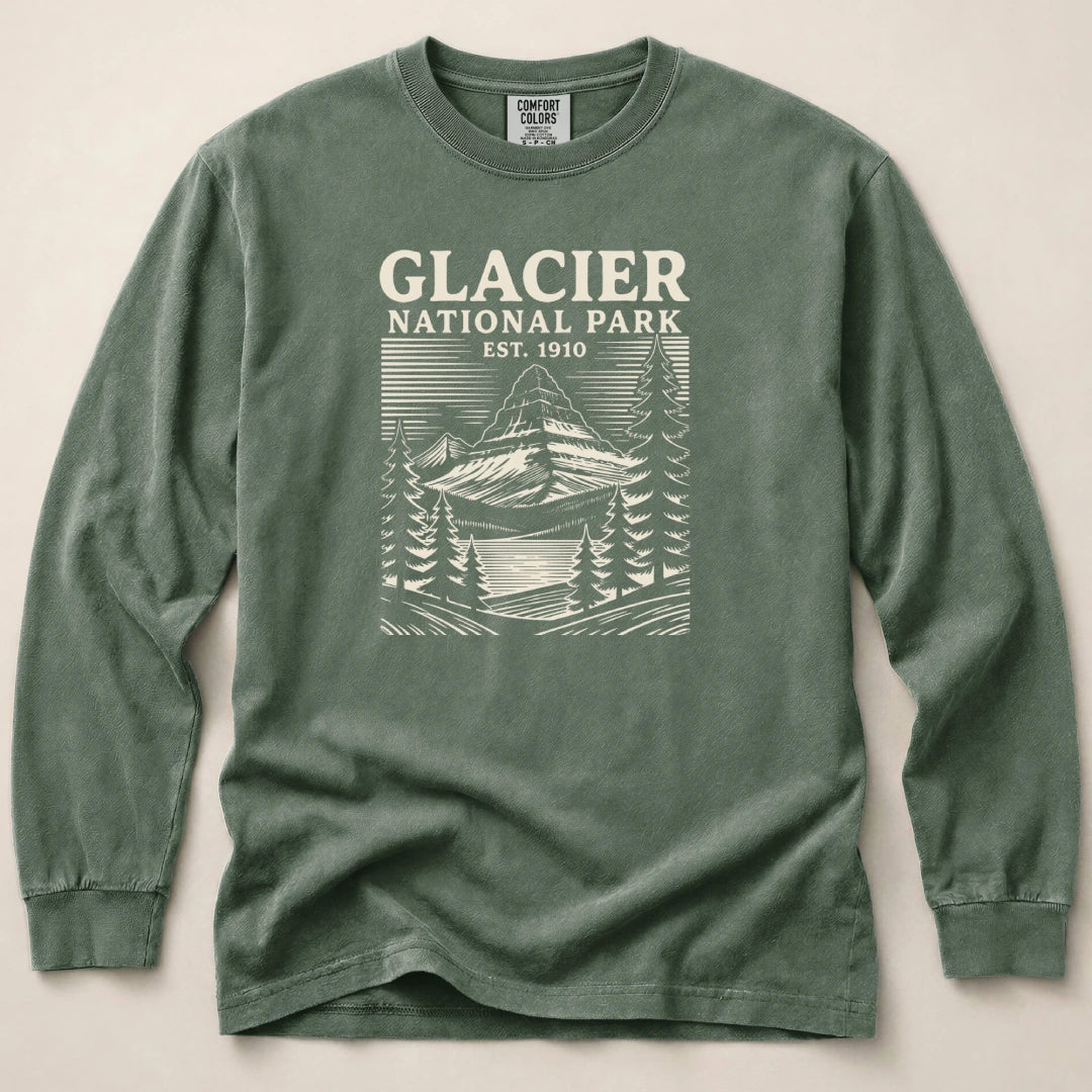Glacier Park 1910 Long Sleeved T-Shirt