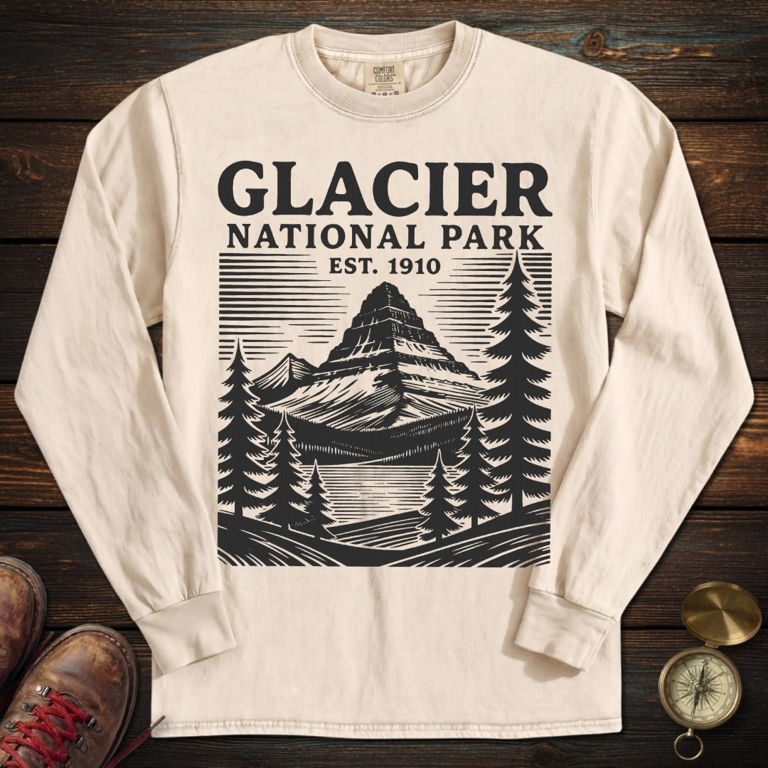 Glacier Park 1910 Long Sleeved T-Shirt