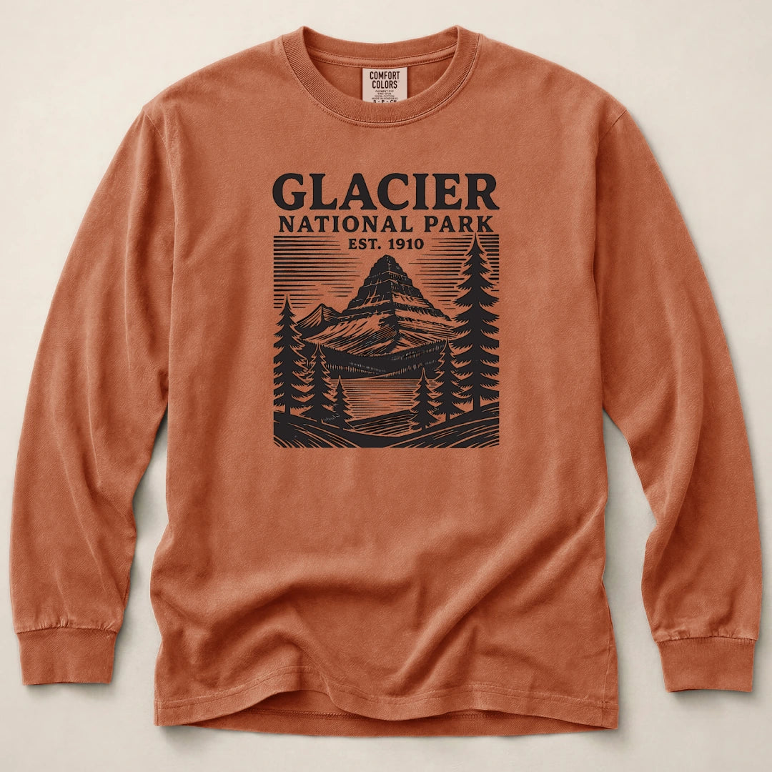 Glacier Park 1910 Long Sleeved T-Shirt
