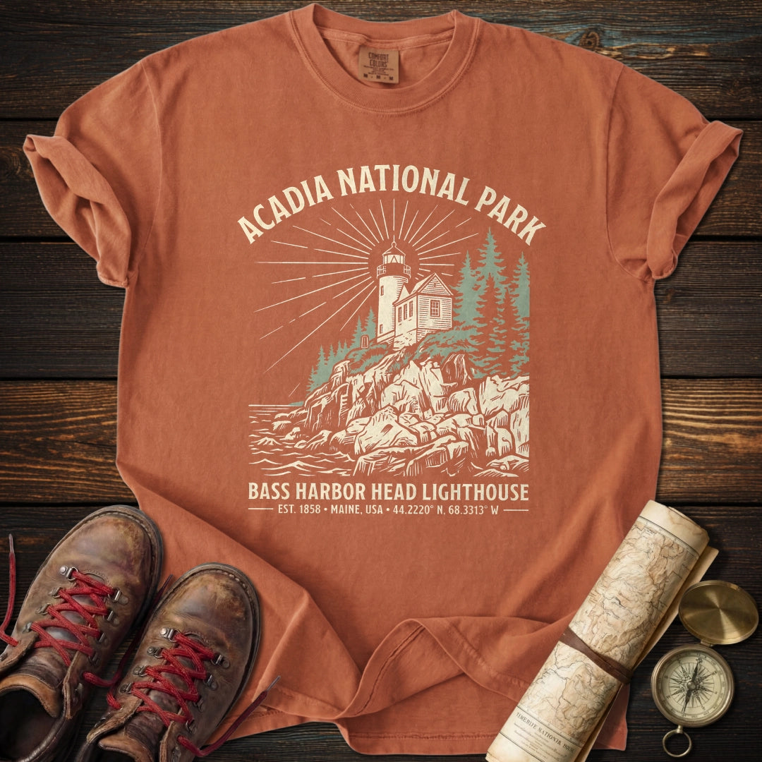 Acadia Bass Harbor Lighthouse T-Shirt