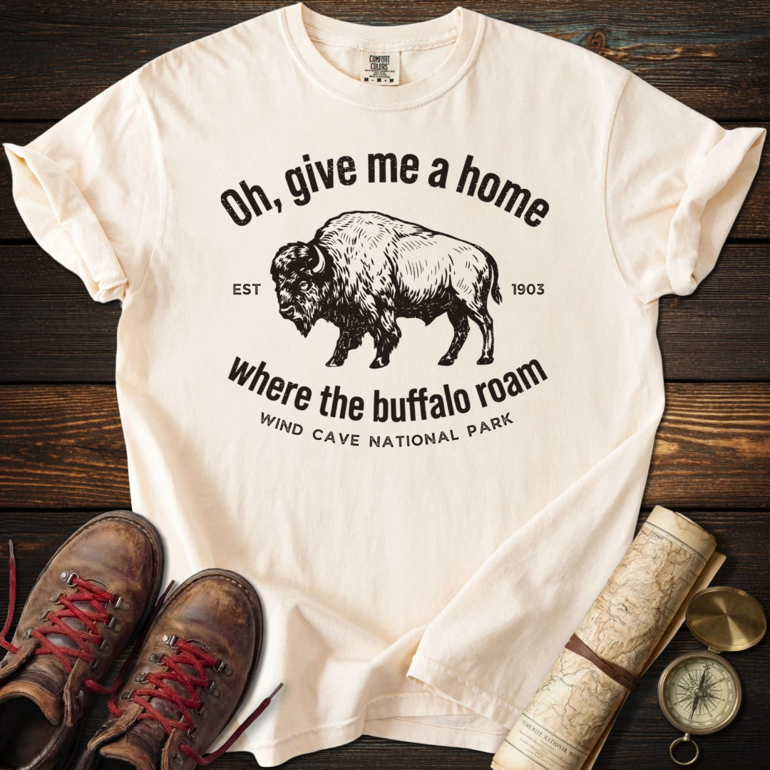 Wind Cave - Where the Buffalo Roam T-Shirt