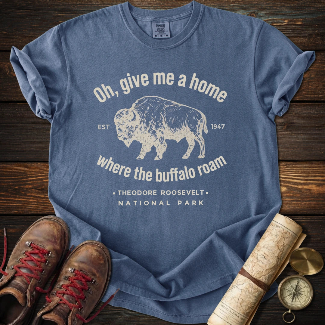 Theodore Roosevelt Park - Where the Buffalo Roam T-Shirt