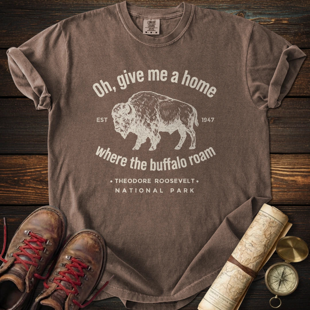 Theodore Roosevelt Park - Where the Buffalo Roam T-Shirt