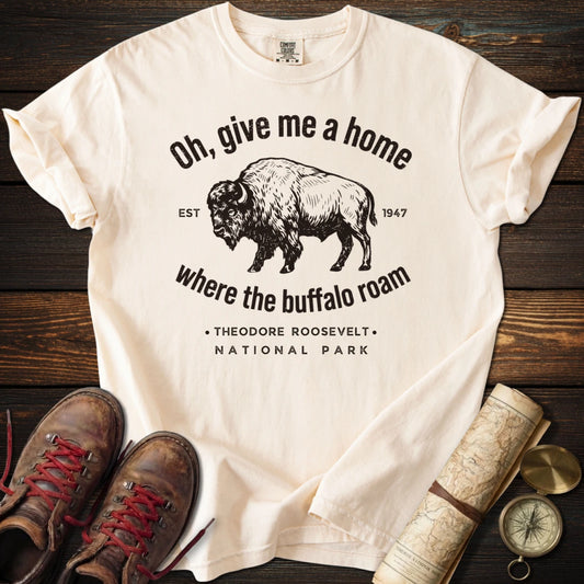 Theodore Roosevelt Park - Where the Buffalo Roam T-Shirt