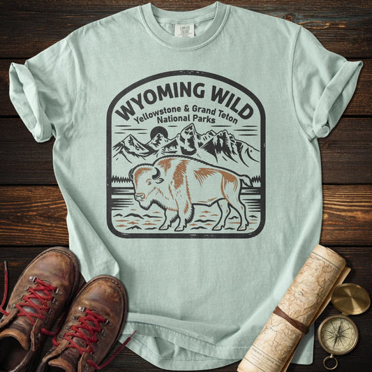 Wyoming Parks - Yellowstone + Grand Teton T-Shirt