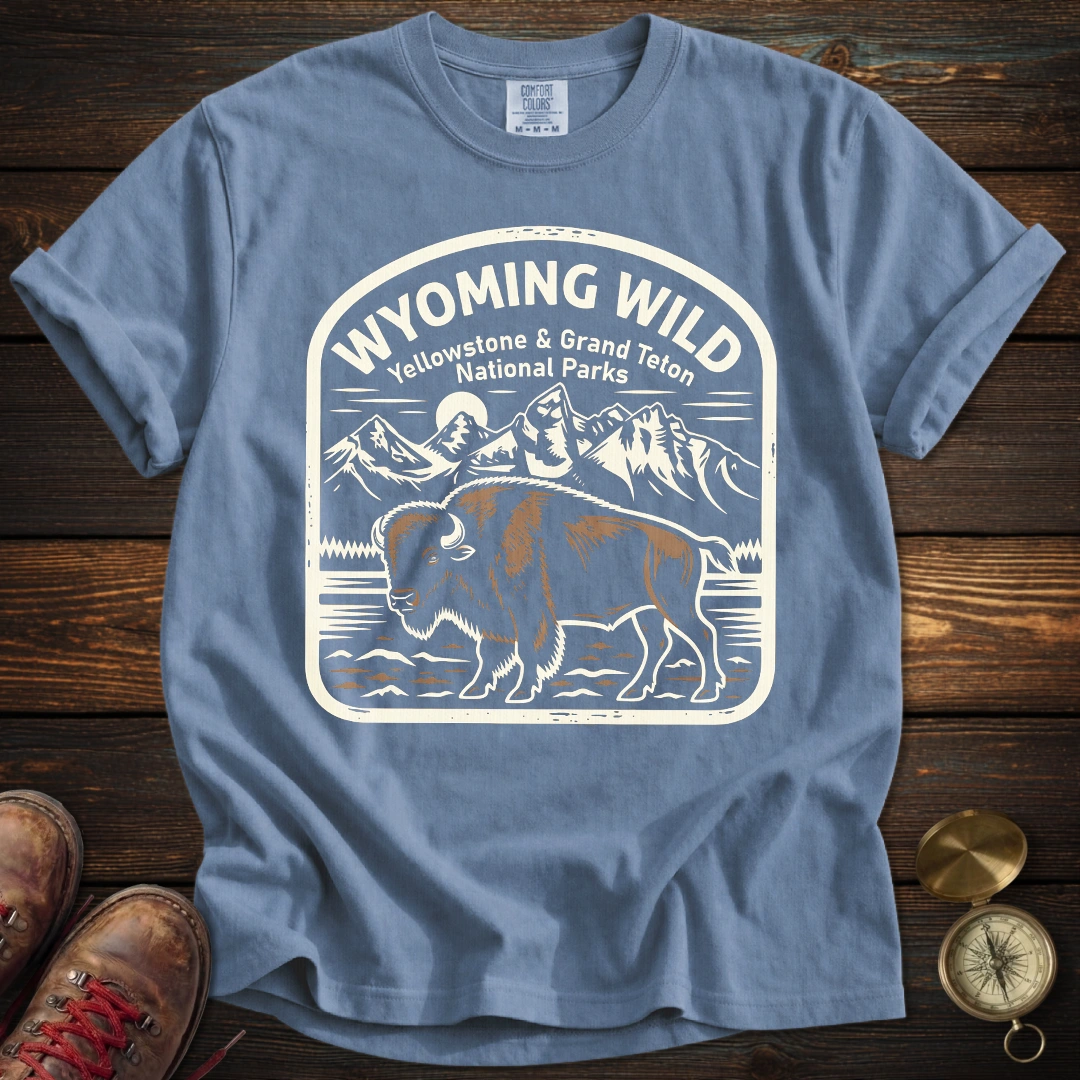 Wyoming Parks - Yellowstone + Grand Teton T-Shirt