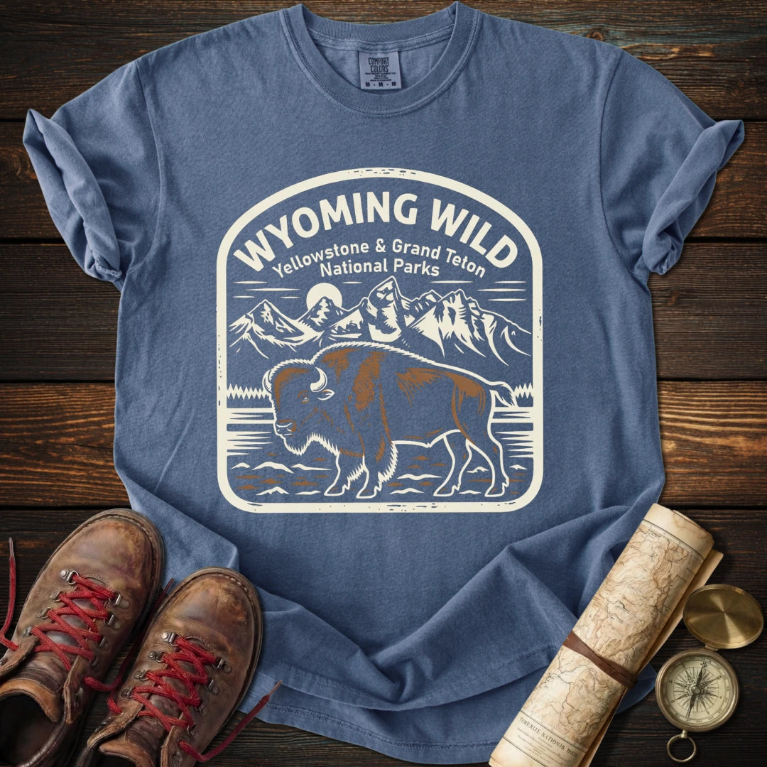 Wyoming Parks - Yellowstone + Grand Teton T-Shirt