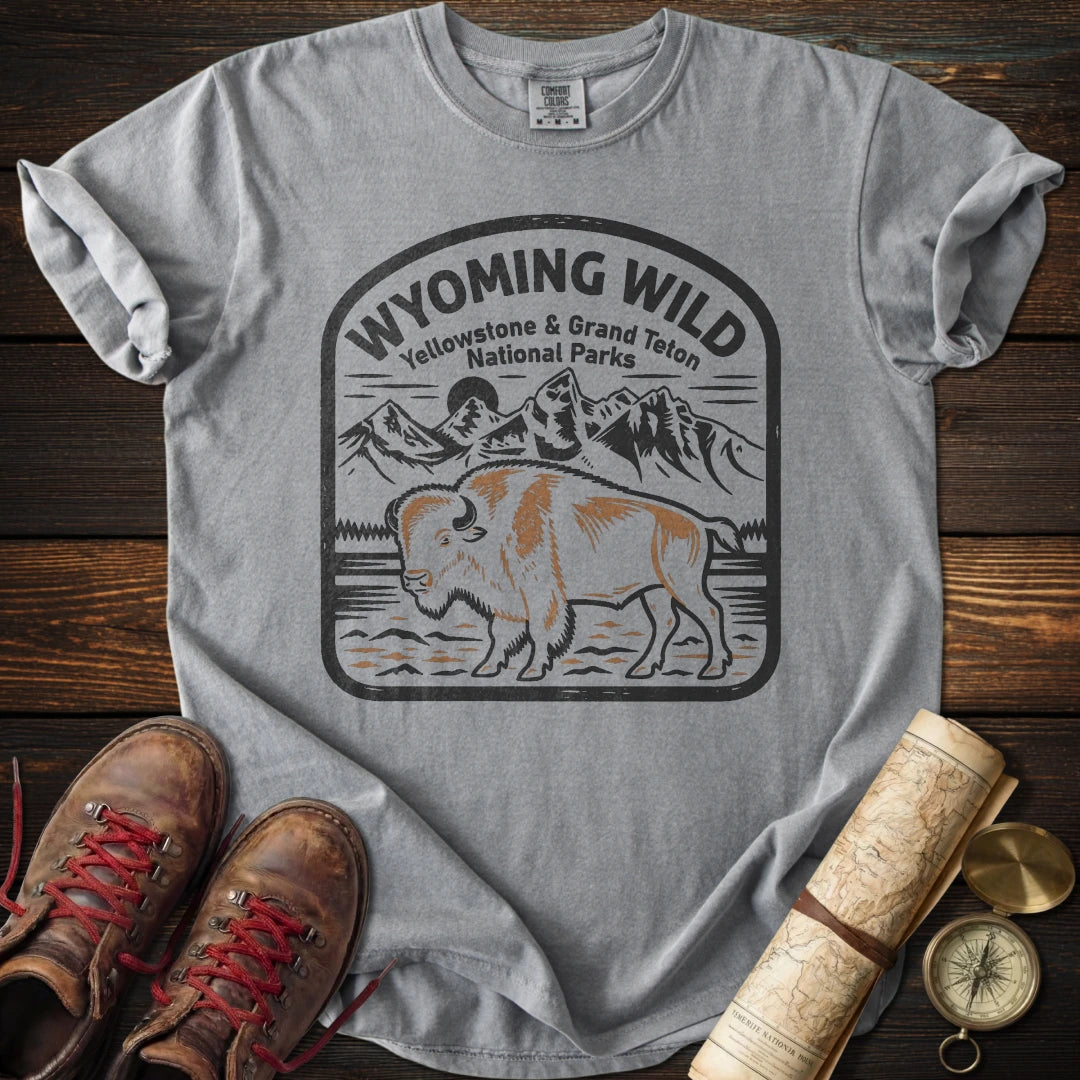 Wyoming Parks - Yellowstone + Grand Teton T-Shirt