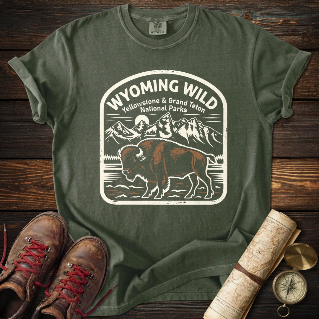 Wyoming Parks - Yellowstone + Grand Teton T-Shirt