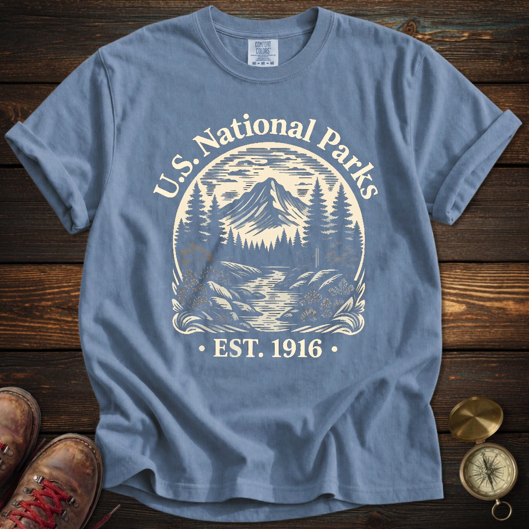 Vintage National Parks Badge T-Shirt