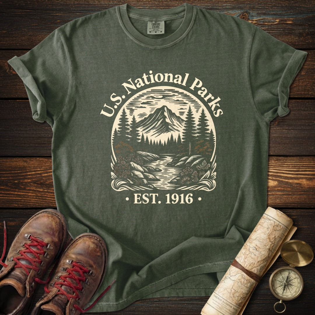 Vintage National Parks Badge T-Shirt