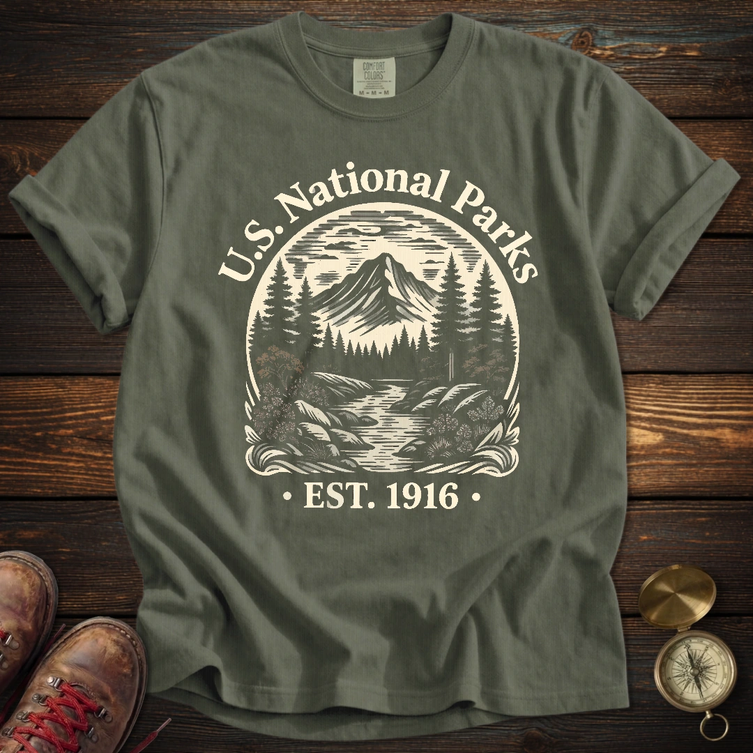 Vintage National Parks Badge T-Shirt