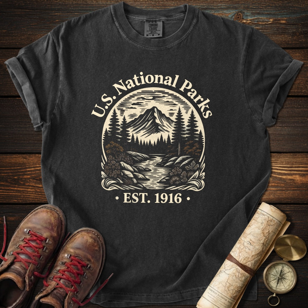 Vintage National Parks Badge T-Shirt