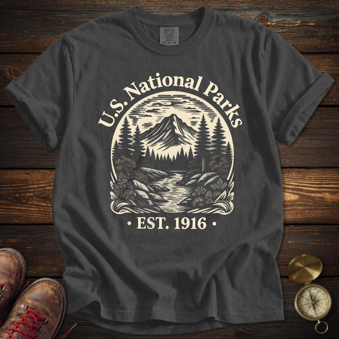Vintage National Parks Badge T-Shirt