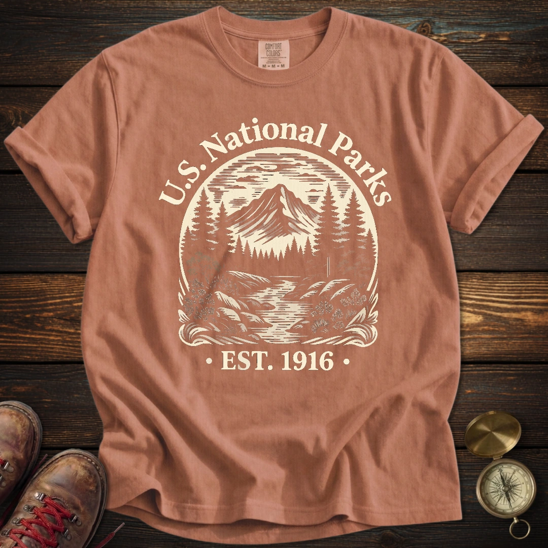 Vintage National Parks Badge T-Shirt