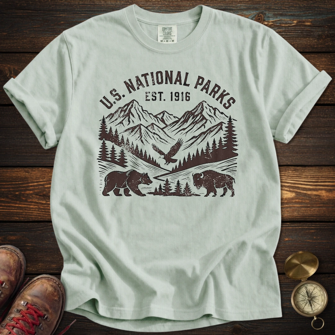 National Parks Retro Distressed T-Shirt