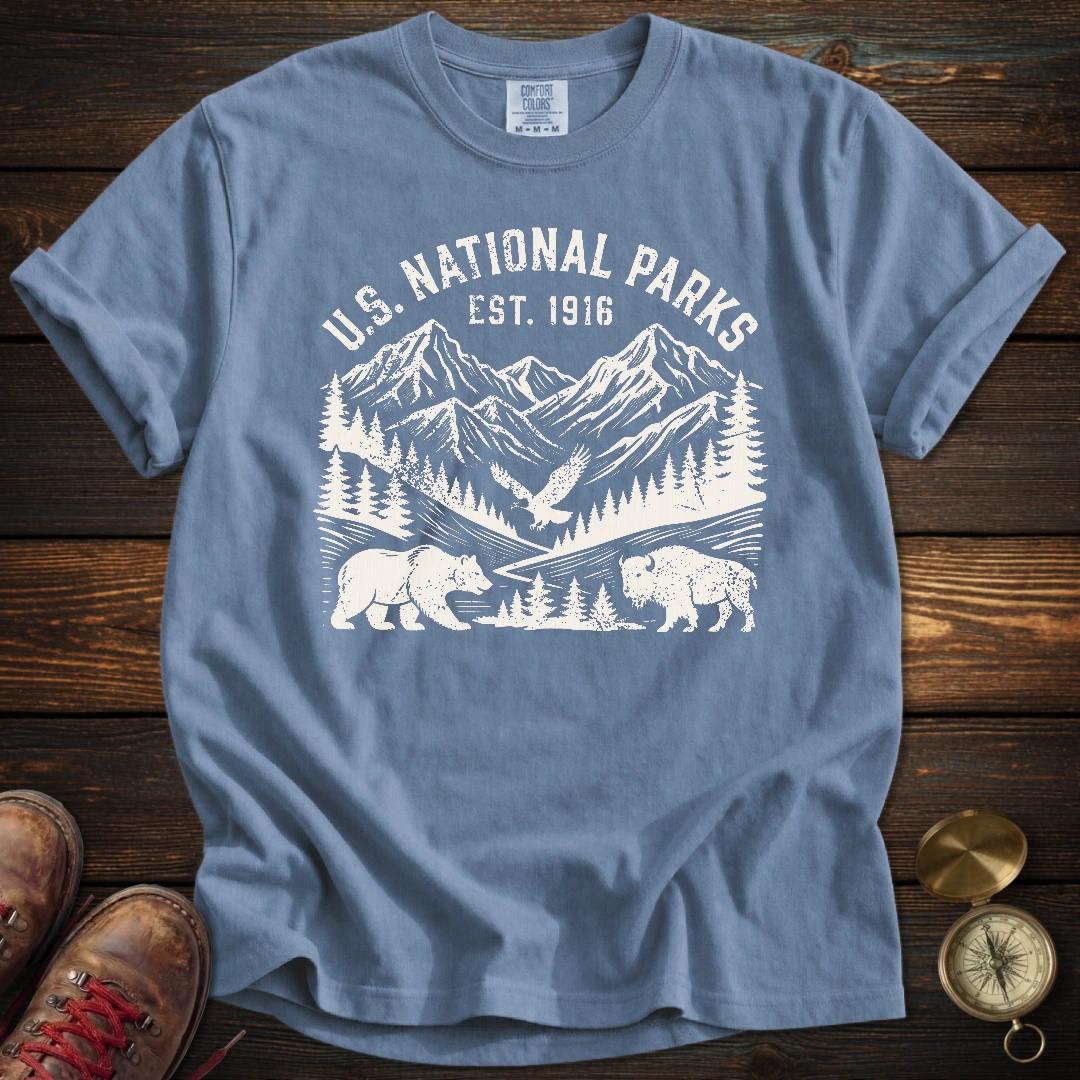 National Parks Retro Distressed T-Shirt