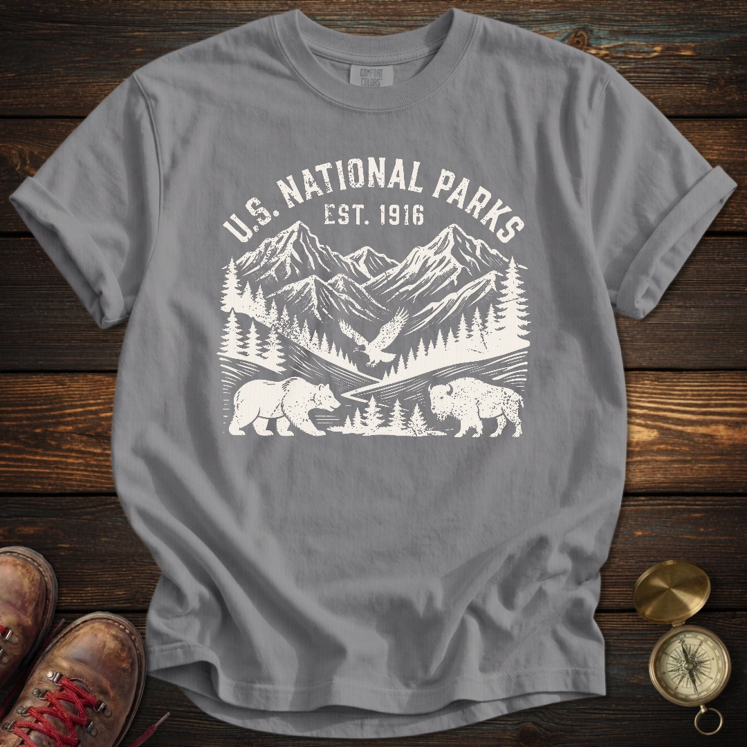 National Parks Retro Distressed T-Shirt