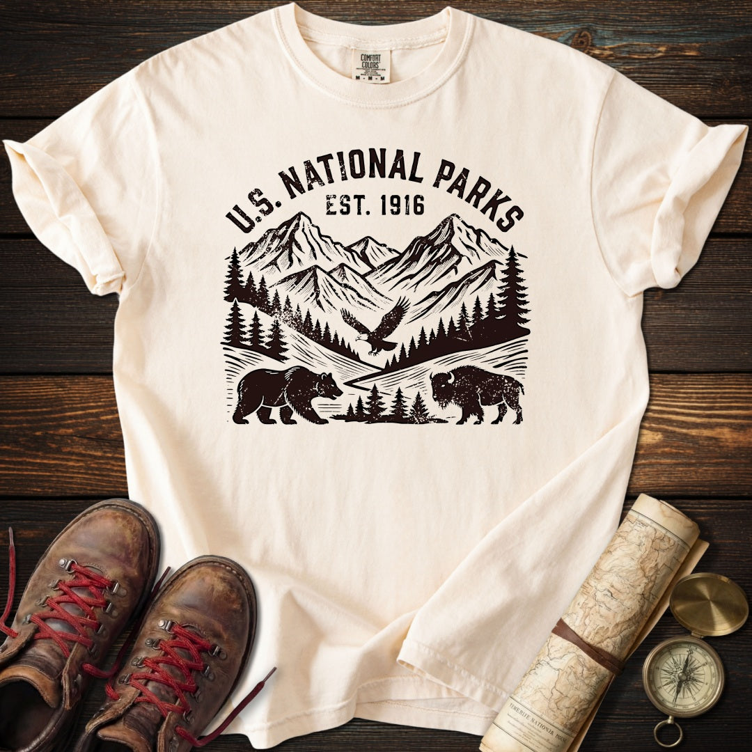 National Parks Retro Distressed T-Shirt