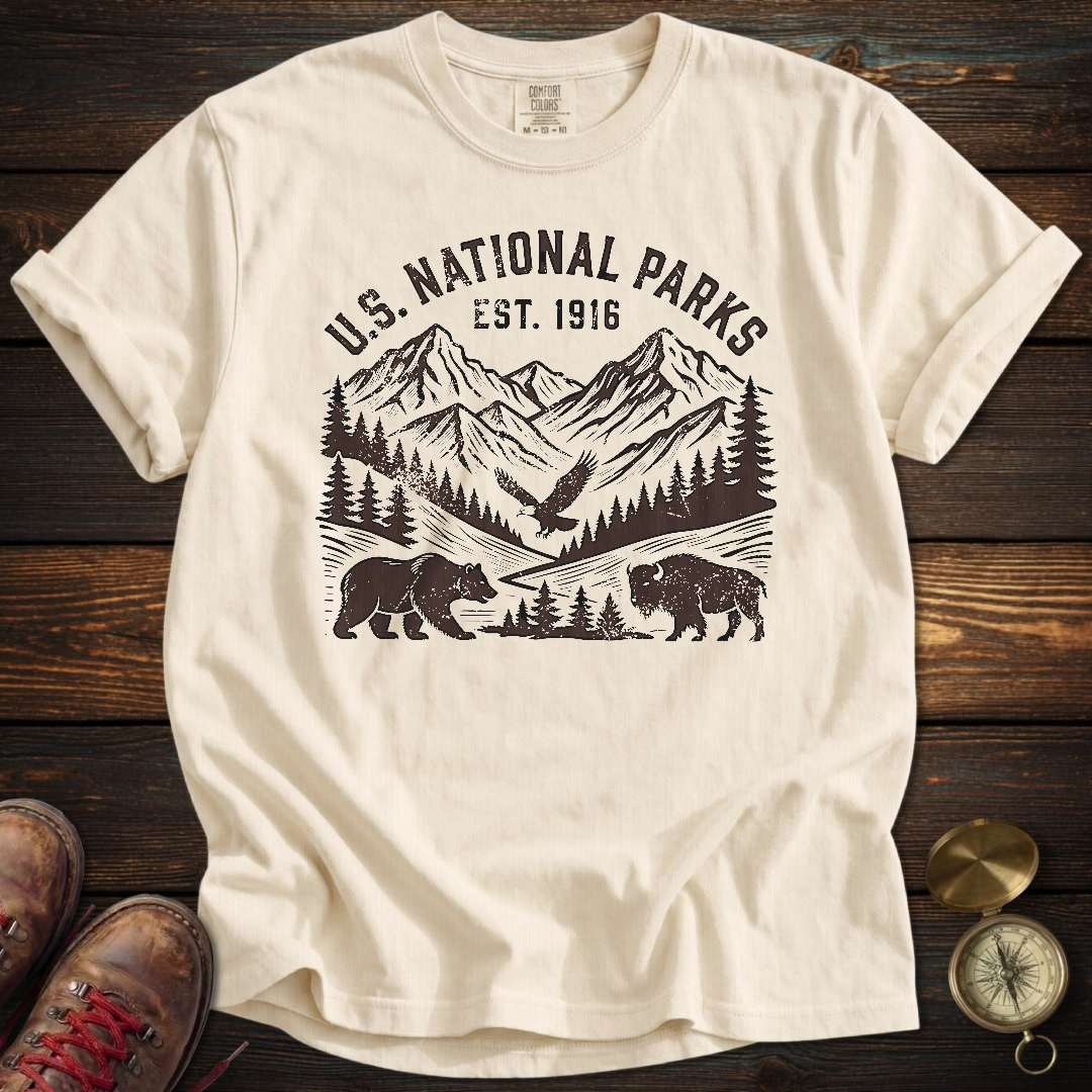 National Parks Retro Distressed T-Shirt