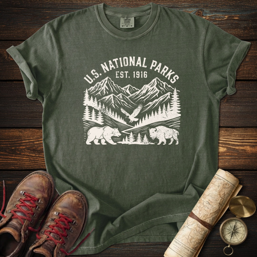 National Parks Retro Distressed T-Shirt