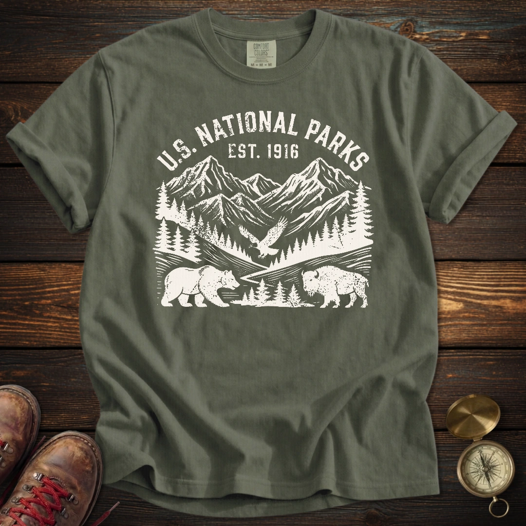National Parks Retro Distressed T-Shirt