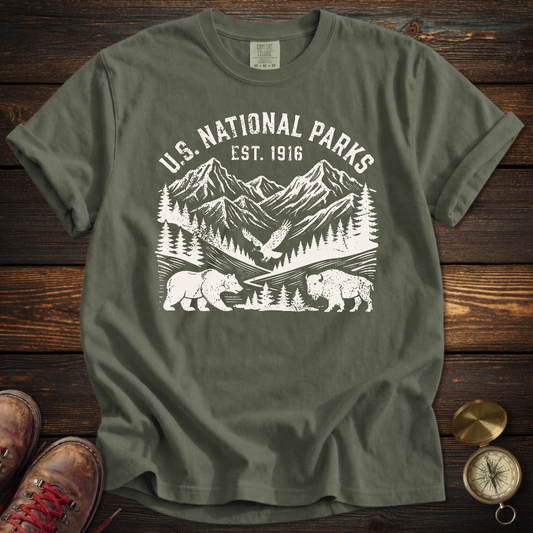 National Parks Retro Distressed T-Shirt