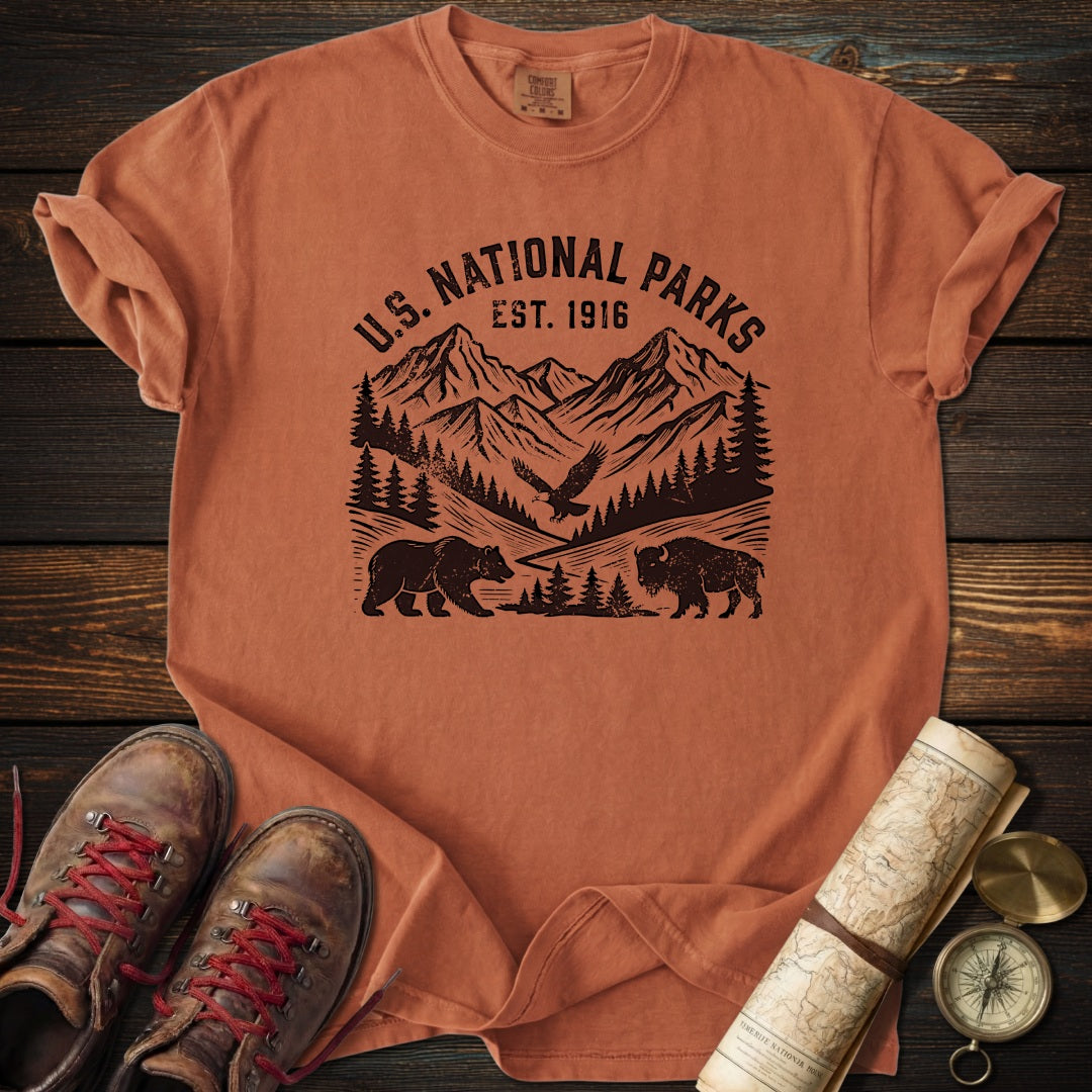National Parks Retro Distressed T-Shirt