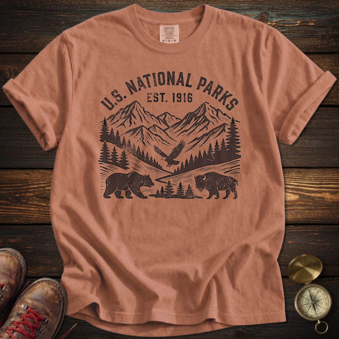 National Parks Retro Distressed T-Shirt