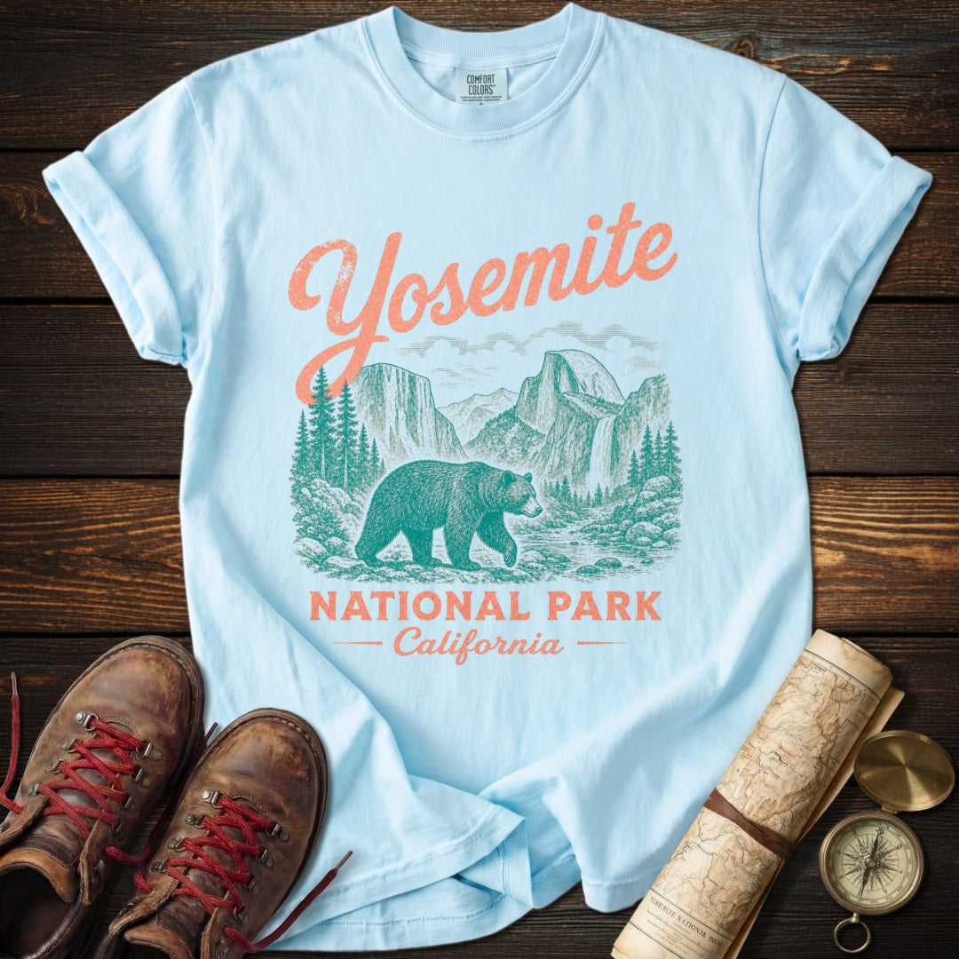 Yosemite Bear Vintage Sketch T-Shirt