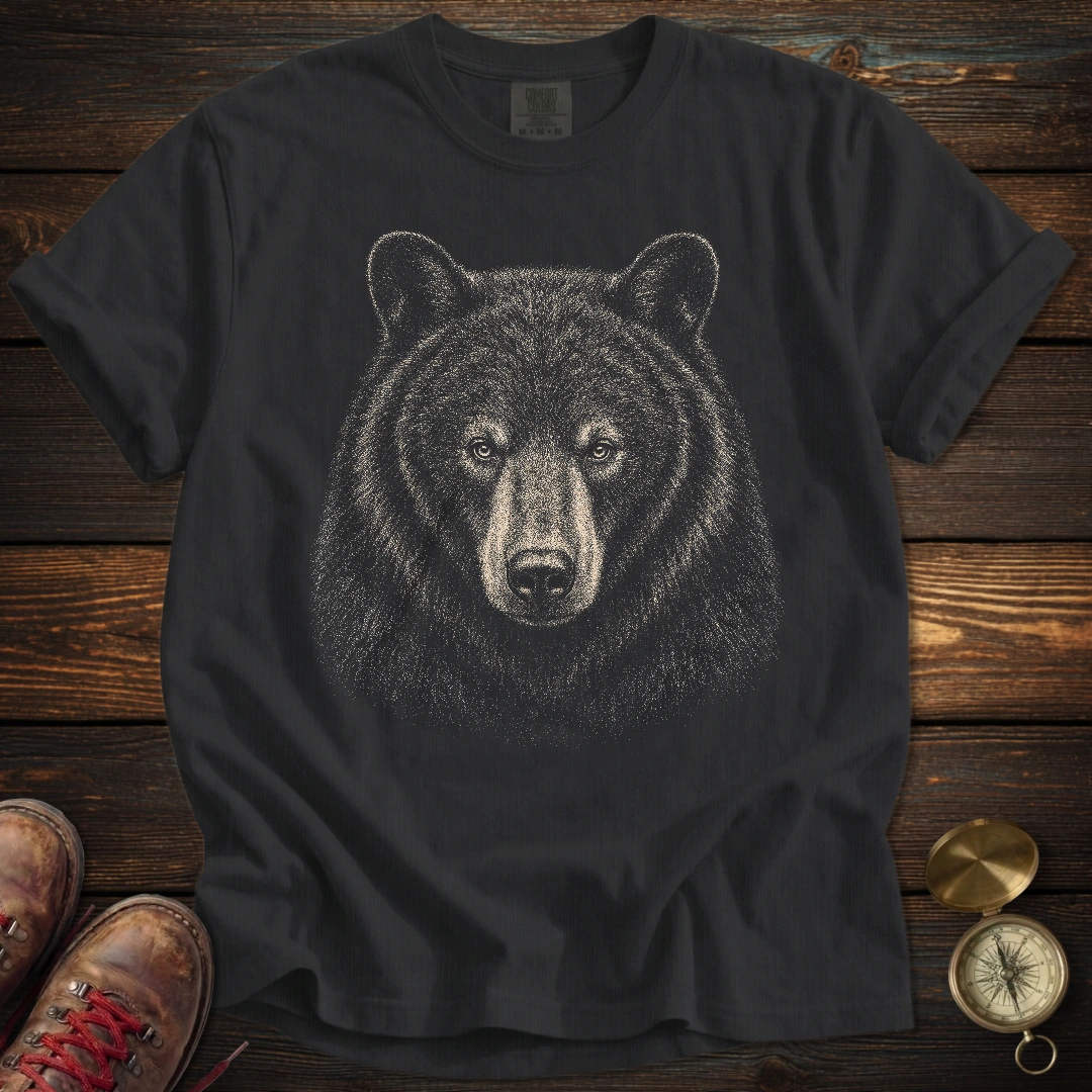 Black Bear Archival Portrait T-Shirt