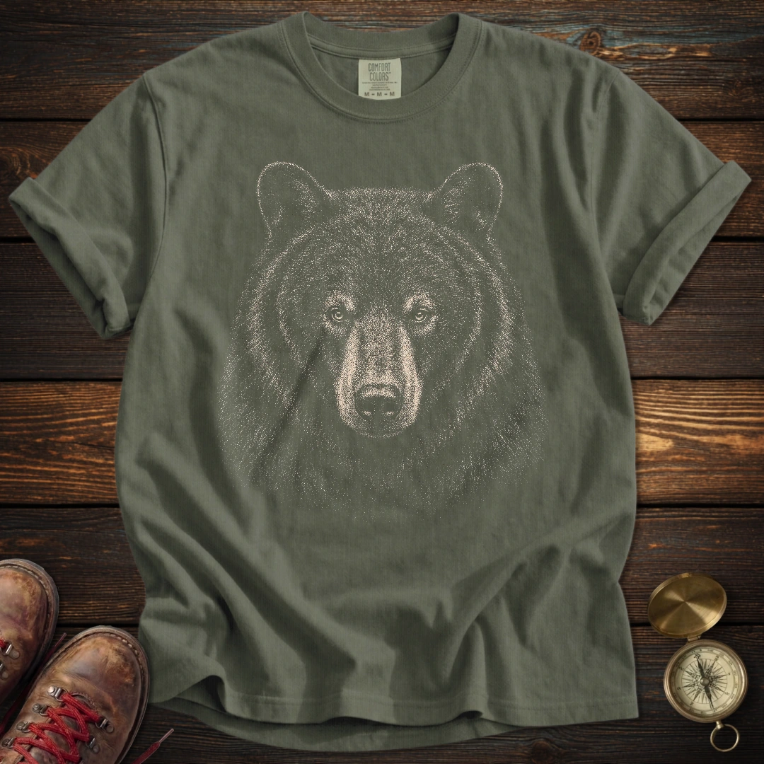 Black Bear Archival Portrait T-Shirt
