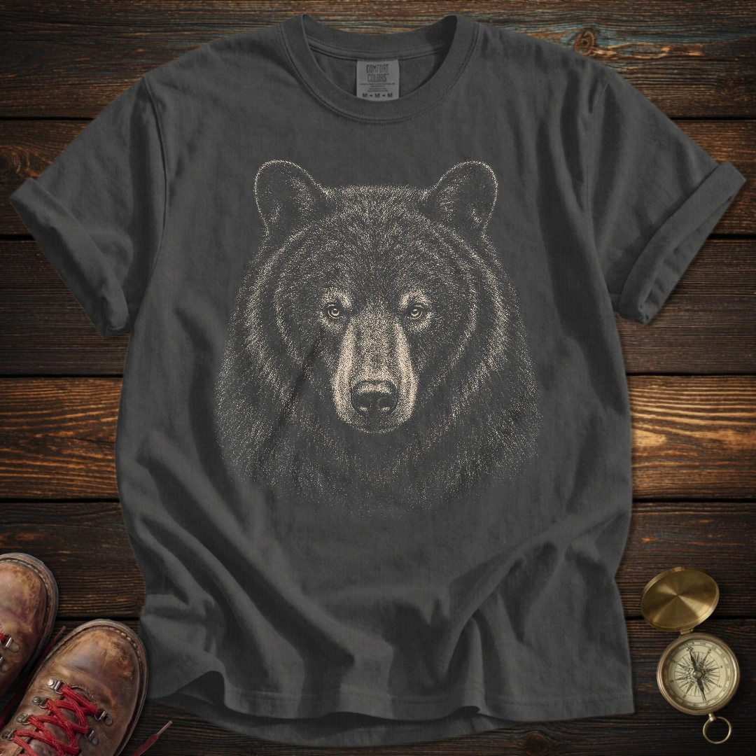 Black Bear Archival Portrait T-Shirt