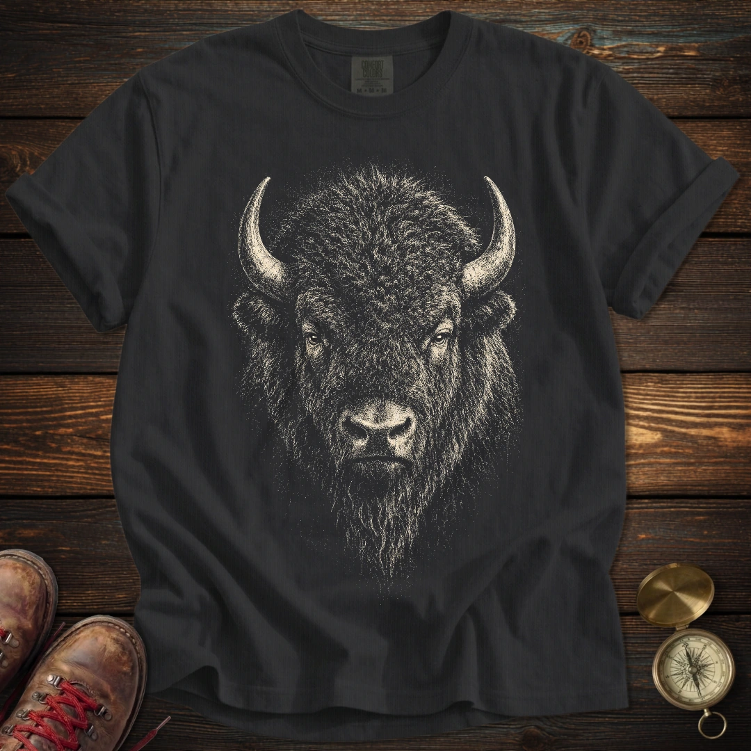 Bison Archival Portrait T-Shirt