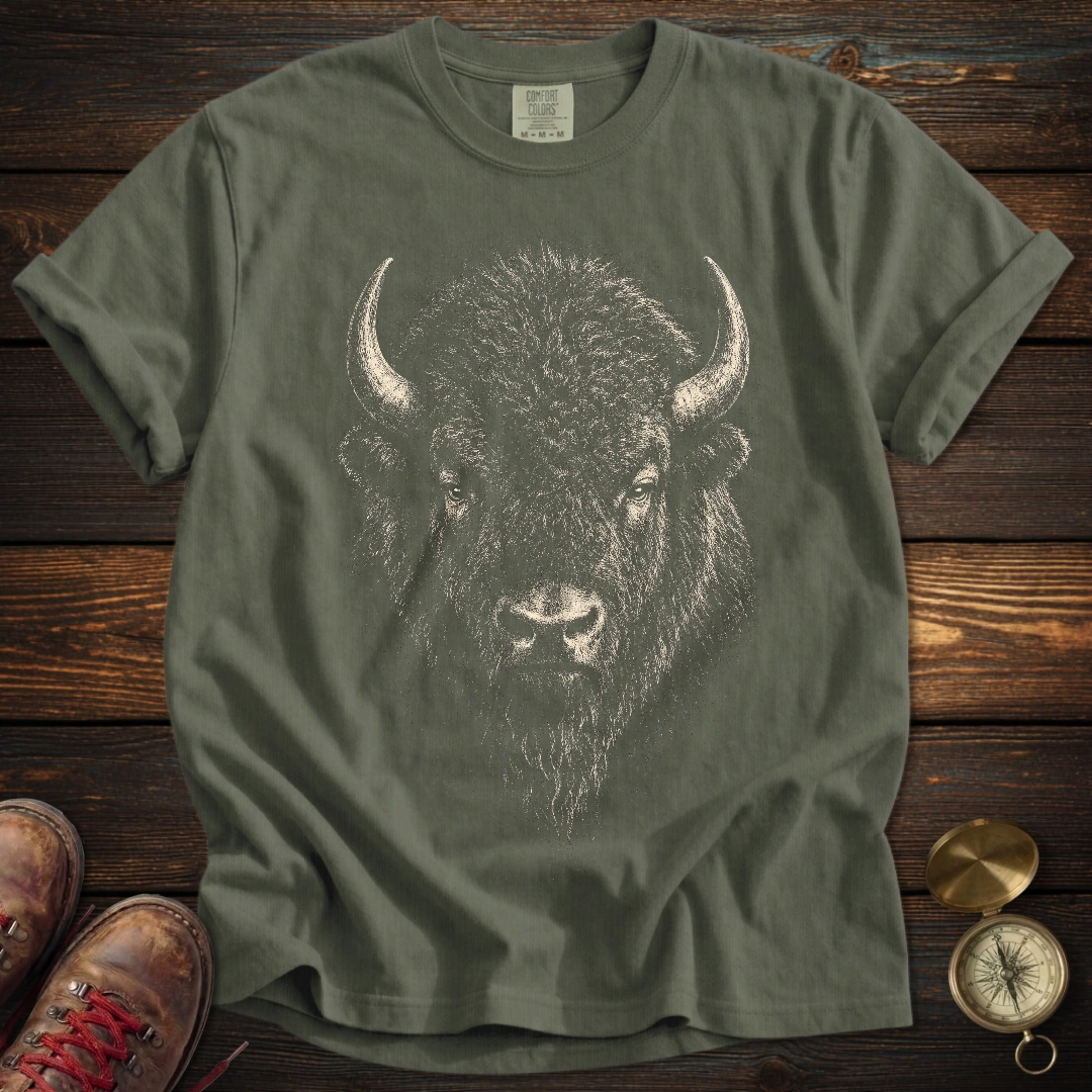 Bison Archival Portrait T-Shirt