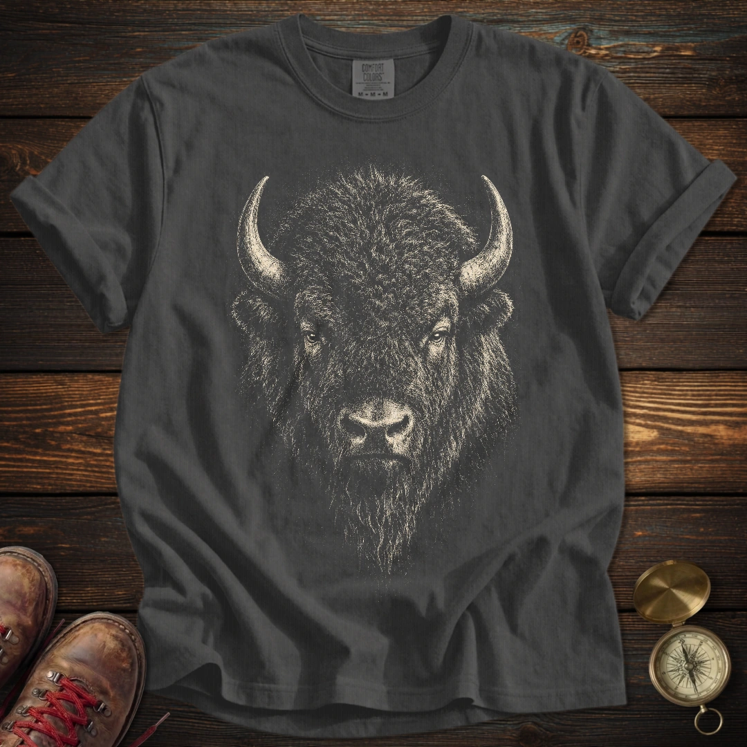 Bison Archival Portrait T-Shirt
