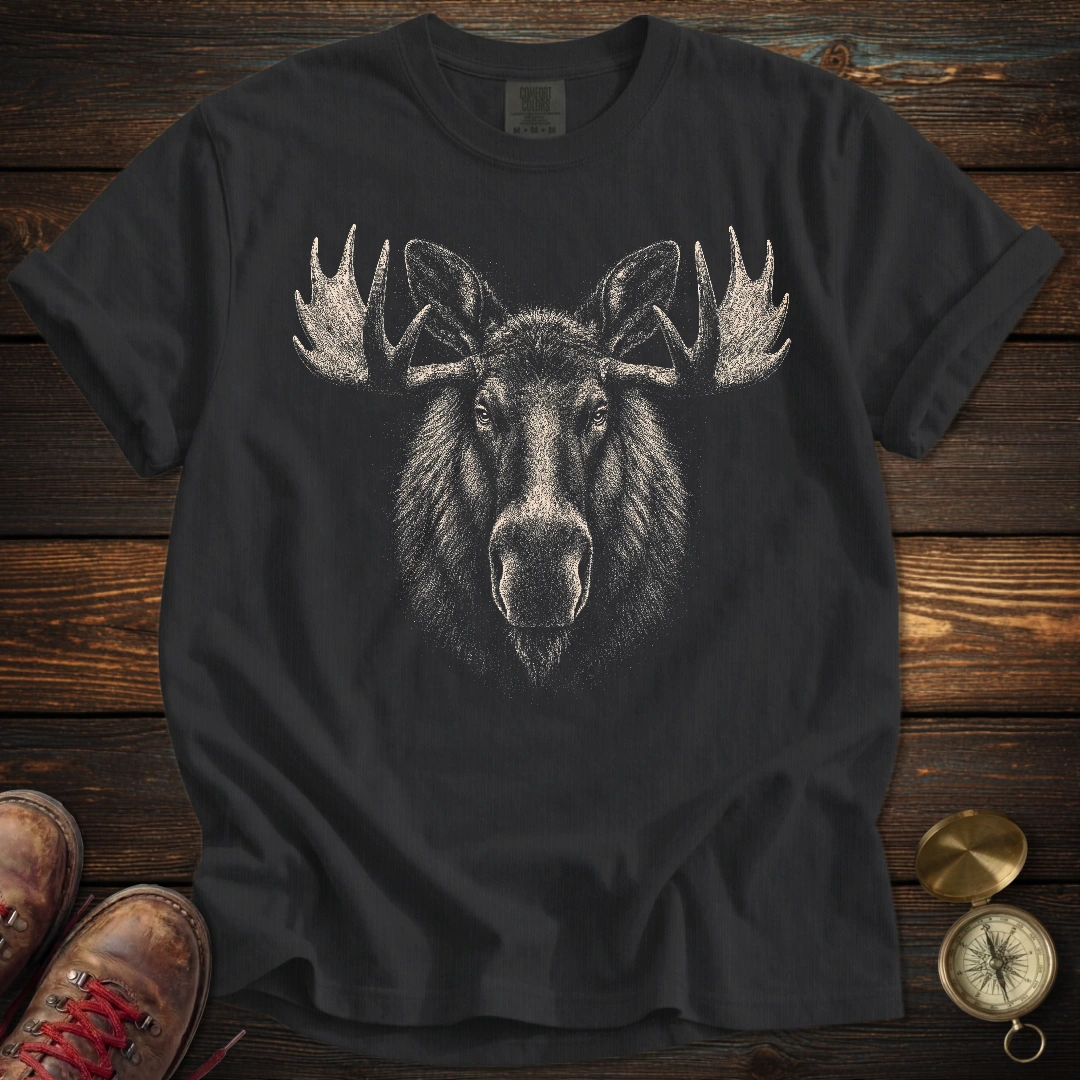Moose Archival Portrait T-Shirt