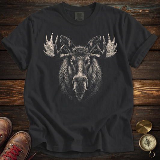 Moose Archival Portrait T-Shirt